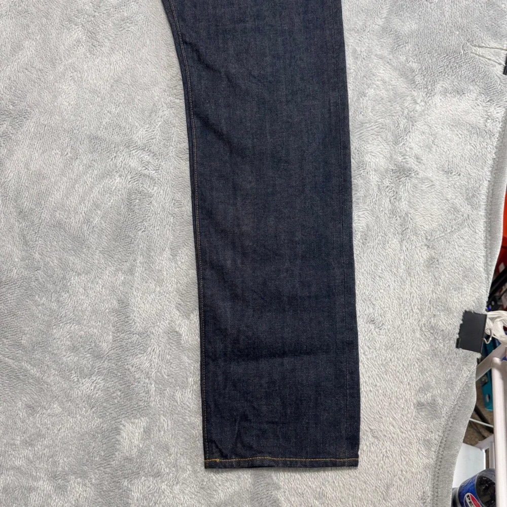 Gap Jeans Mens 36x34 Dark Indigo 1969 Kaihara Japanese Selvedge Slim Button Fly